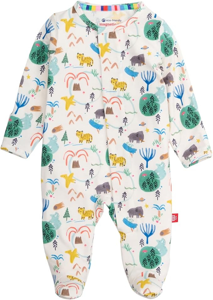 Magnetic Me Boys Modal Magnetic Baby Footie Pajamas | Silky Soft Modal Fabric | Baby Sleepers Ava... | Amazon (US)