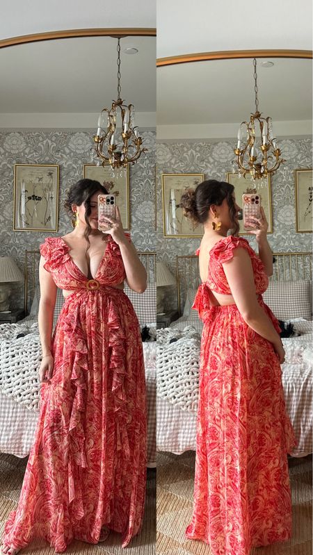 Vici red paisley summer maxi dress great for beach vacation 

Save 20% with t code NOELLESAVE20

#LTKMidsize #LTKParties #LTKFindsUnder50