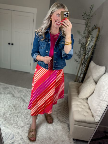 Weekend Walmart Wins try on 
Puff sleeve jean jacket- medium 
Asymmetrical skirt- medium 

#LTKstyletip #LTKfindsunder50 #LTKSeasonal