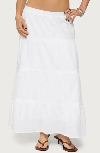 Tiered Cotton Maxi Skirt | Nordstrom