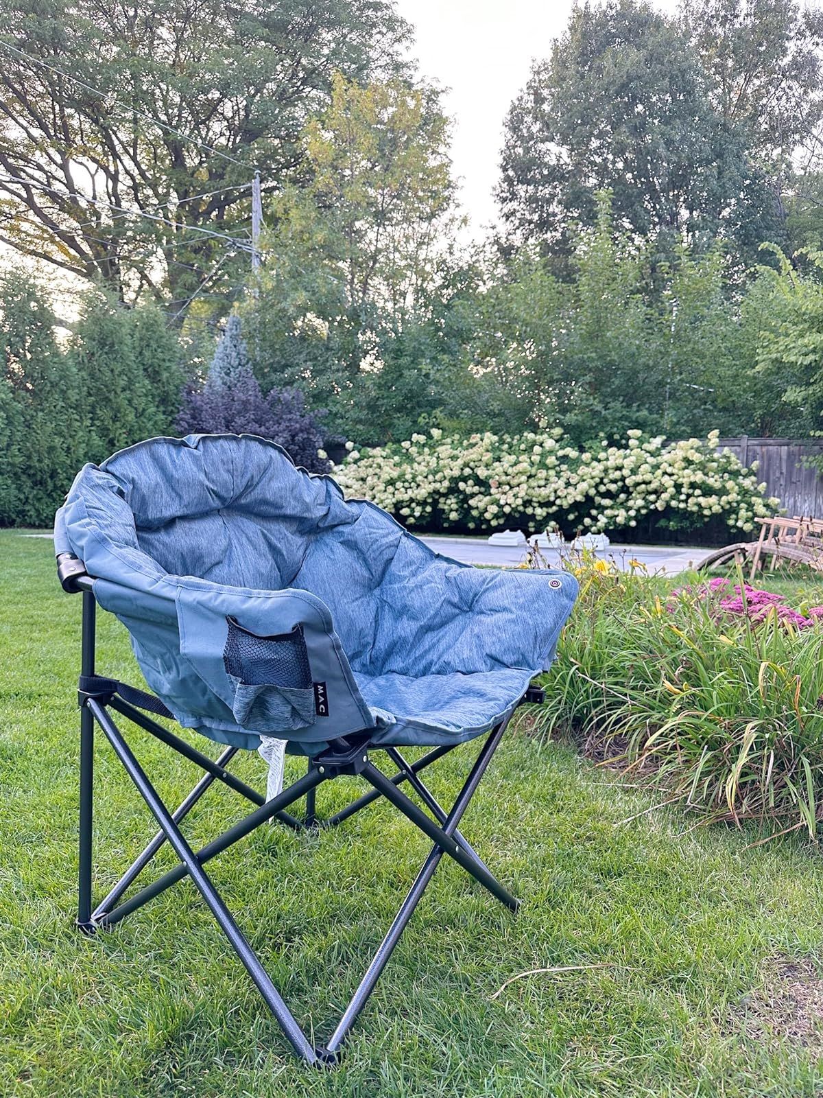 MacSports Heated Cushion Folding Lounge Patio Club Camping, Picnic, Outdoor Activities | Battery ... | Amazon (US)