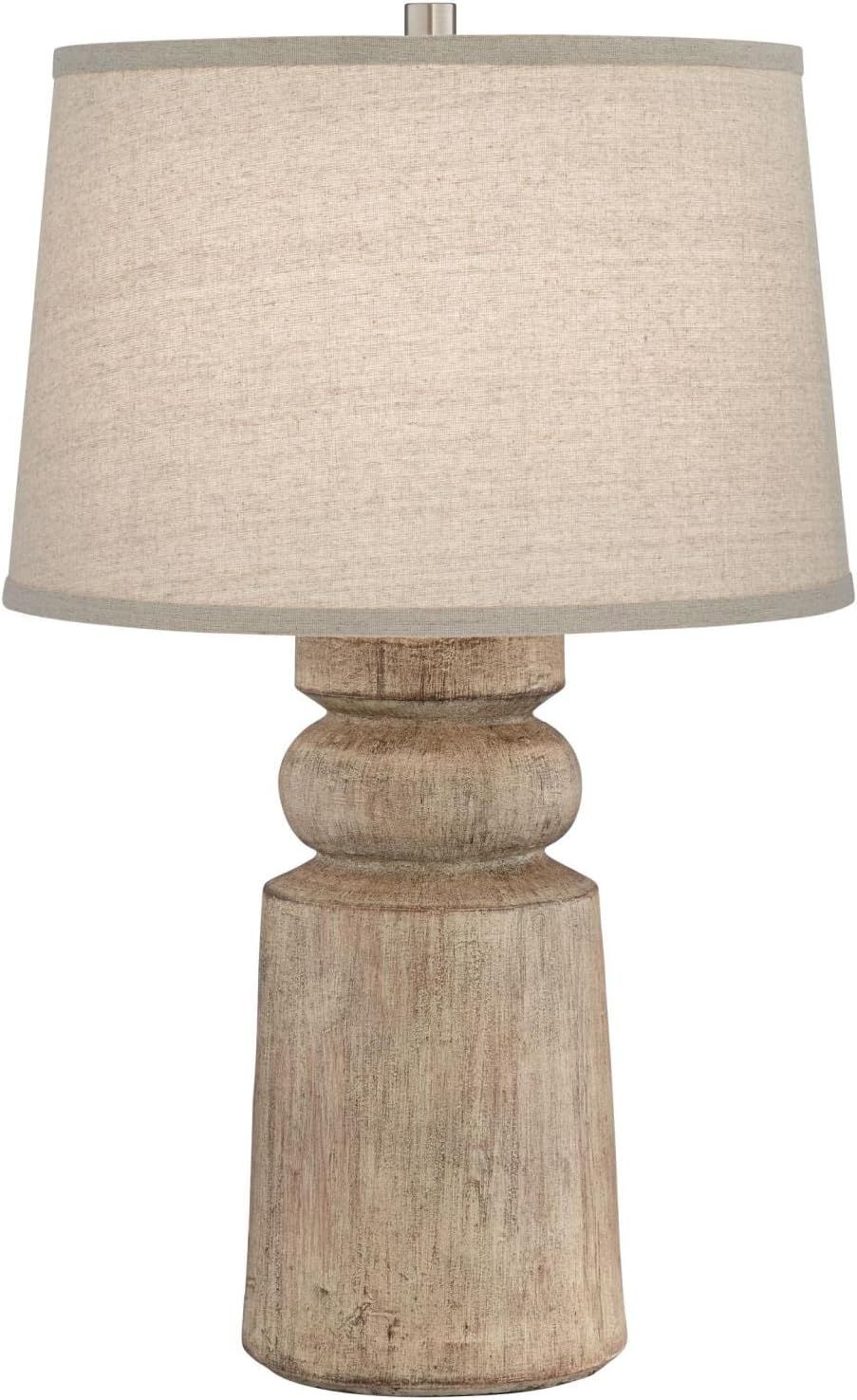 Universal Lighting and Decor Totem Natural Faux Wood Table Lamp | Amazon (US)