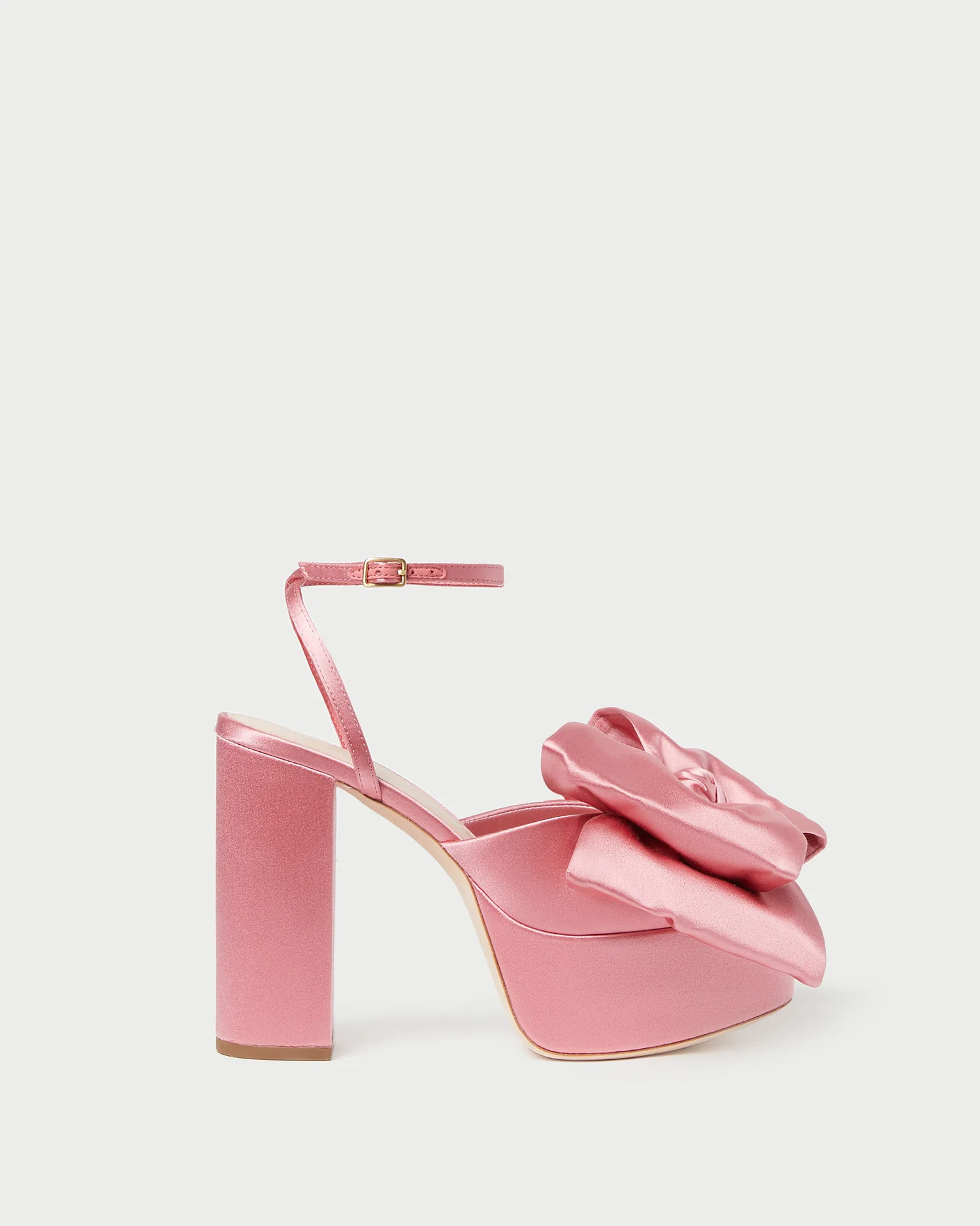 Kiki Blush Satin Platform Sandal | Loeffler Randall
