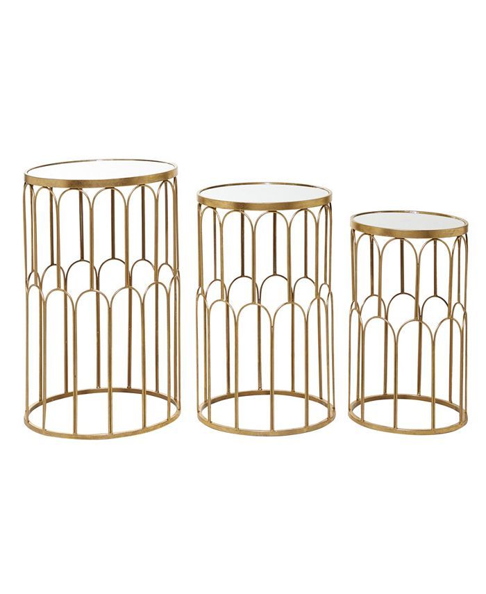 Rosemary Lane Glam Accent Table, Set of 3 & Reviews - Furniture - Macy's | Macys (US)