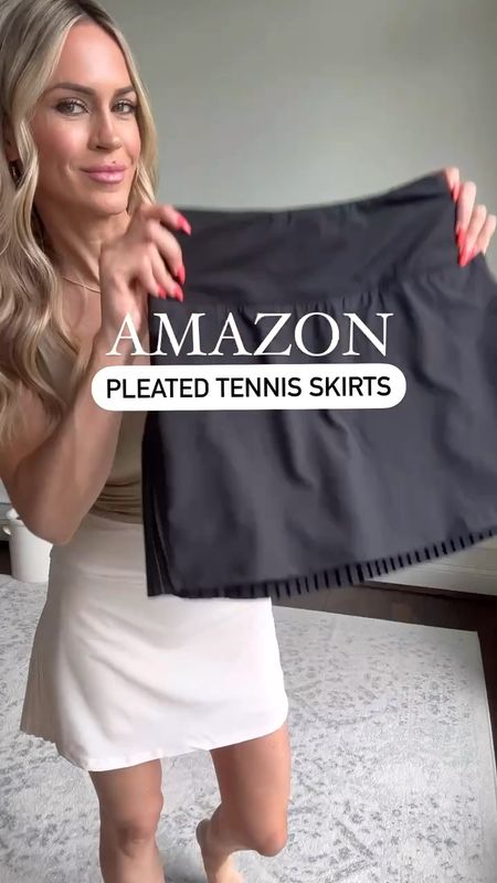 Amazon pleated tennis skirts - wearing xs in skirts & tops



#LTKOver40 #LTKStyleTip #LTKFindsUnder50