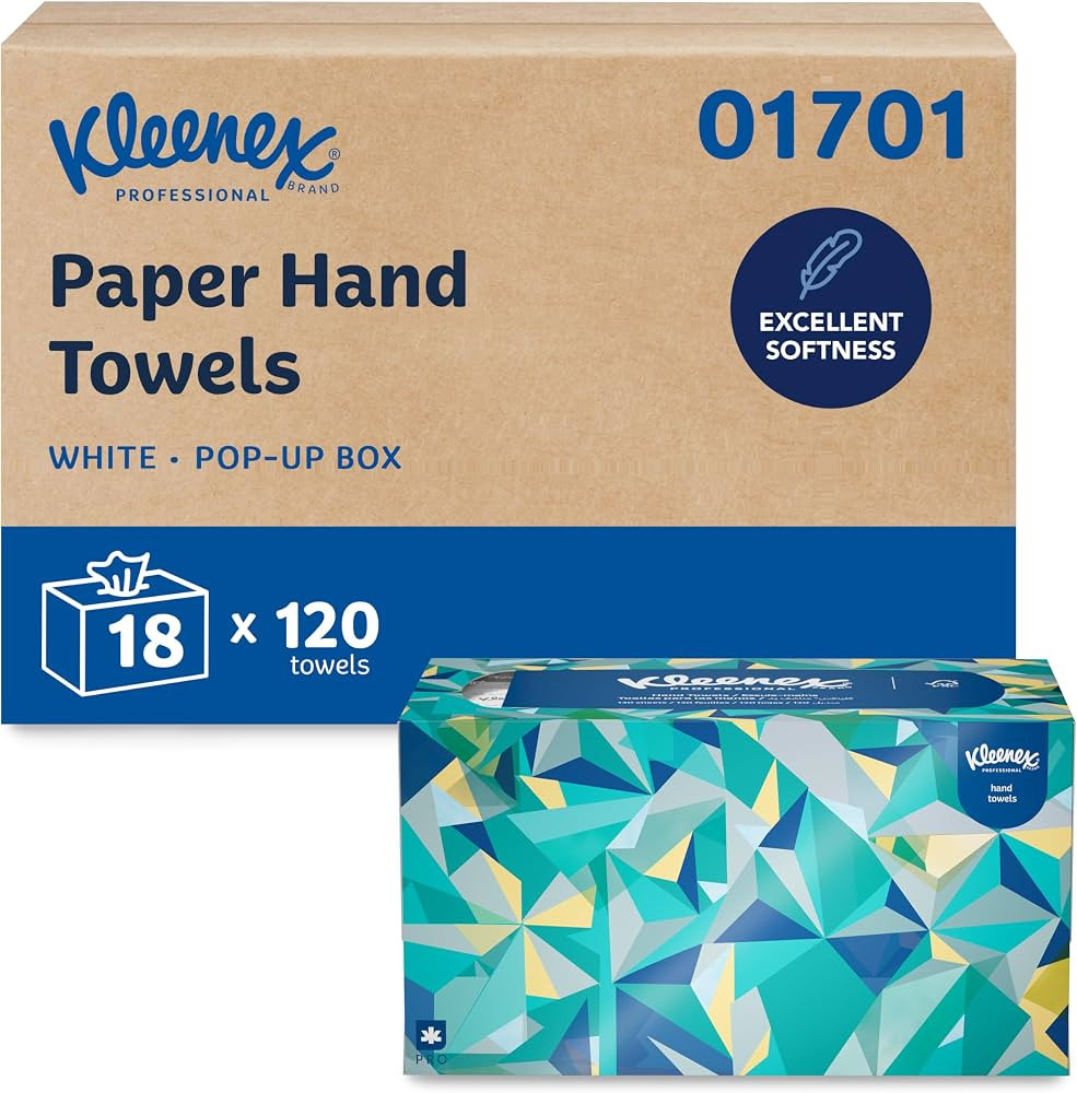 Kleenex Professional Paper Hand Towels, Bulk (01701), Premium Absorbency Pockets, Pop-Up Box, Whi... | Amazon (US)