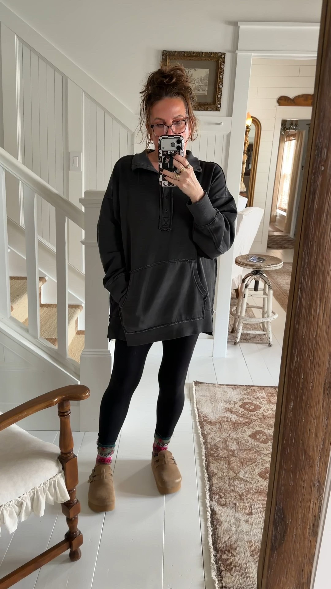 I LOVE @aerie sweatshirts and leggings. 
Oversize sweatshirt - this is a large (my normal) and the pants are TTS 

#LTKActive #LTKOver40 #LTKMidsize