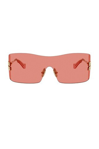 Miu Miu Rectangular Sunglasses in Pink | FWRD 