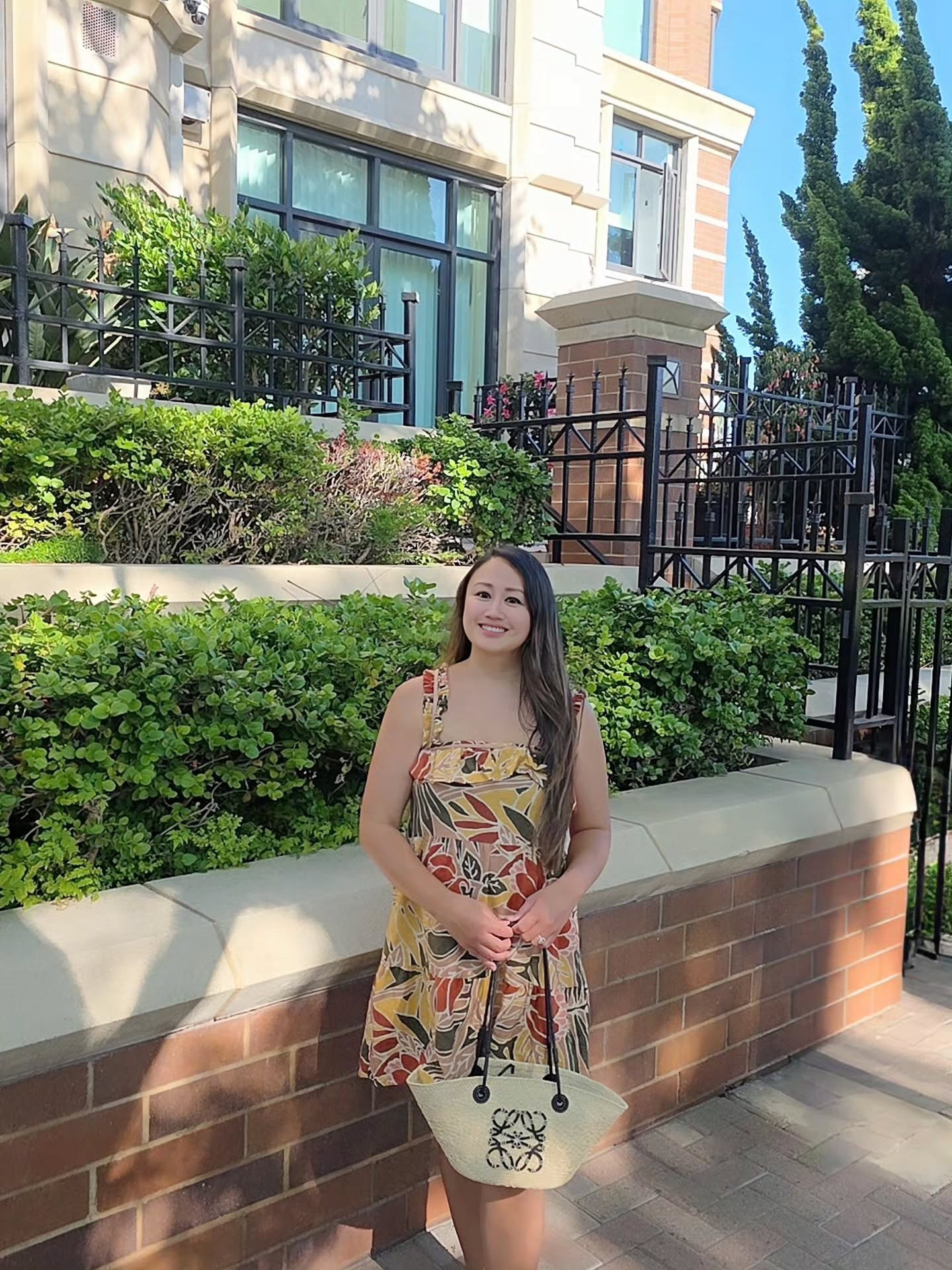 Summer days in my Sézane dress from a past collection, still one of my favorites, paired with my Loewe basket bag. 

While I’m soaking up summer, my favorite season is fall and I’m already counting down. 🍂