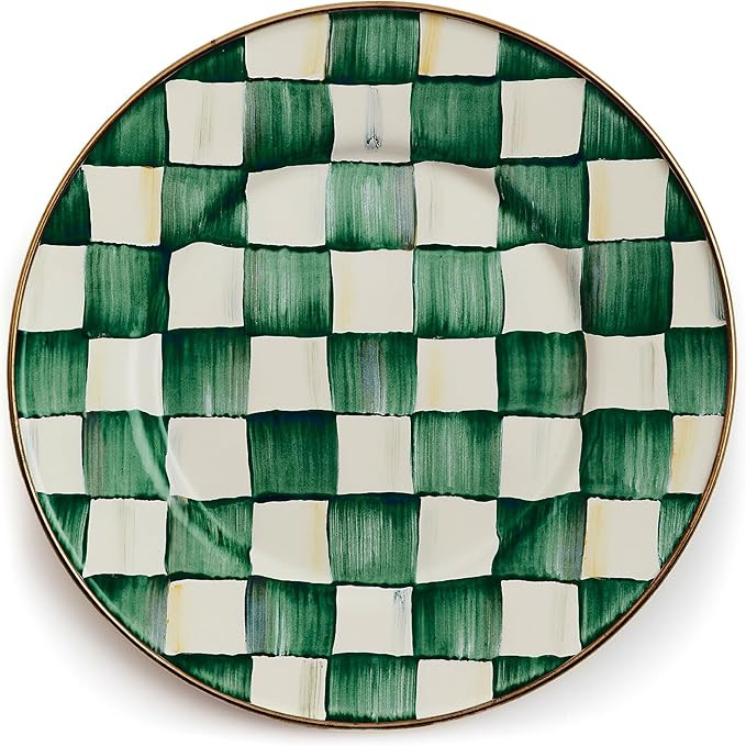 MACKENZIE-CHILDS Enamel Salad and Dessert Plate, Small Plate for a Dessert or Appetizer Dish, 8 I... | Amazon (US)