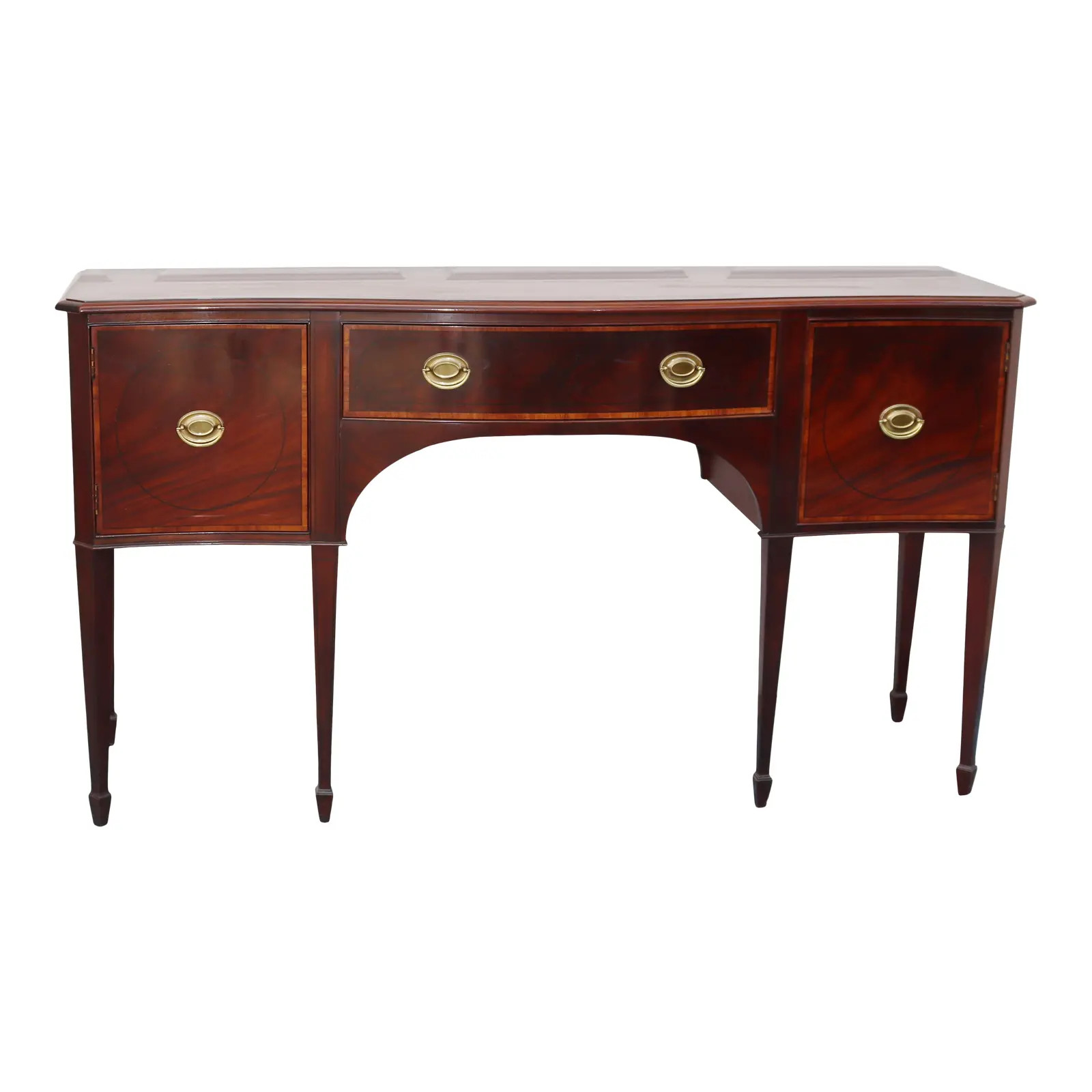 Baker Mahogany Inlaid Sideboard | Chairish