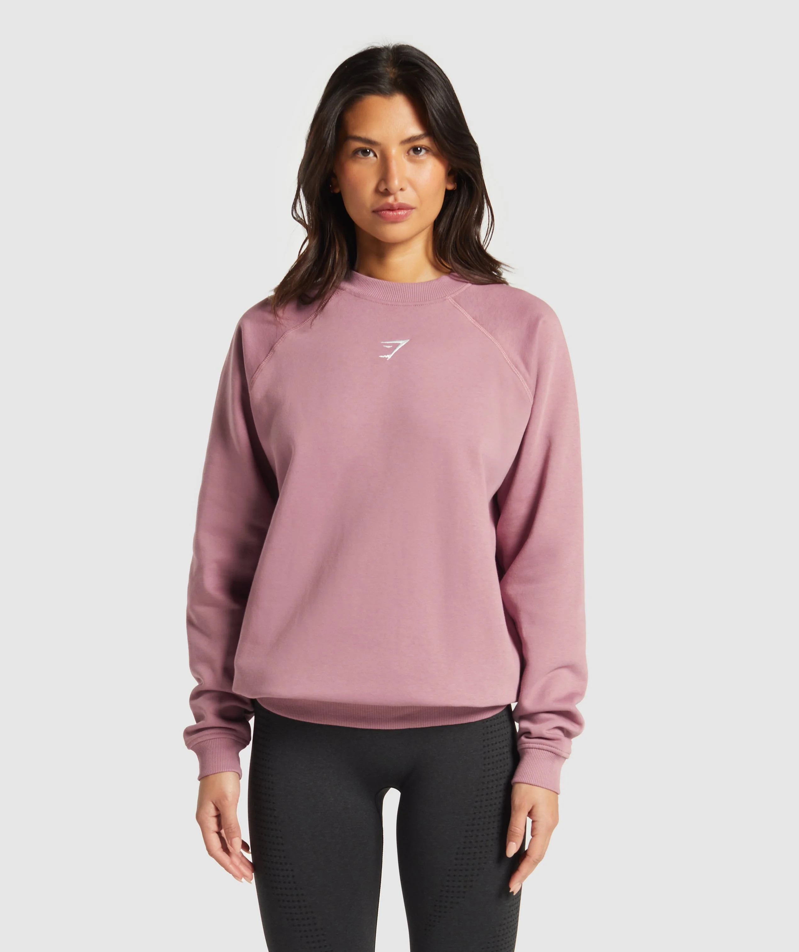 Gymshark Training Oversized Fleece Sweatshirt - Calm Pink | Gymshark US
