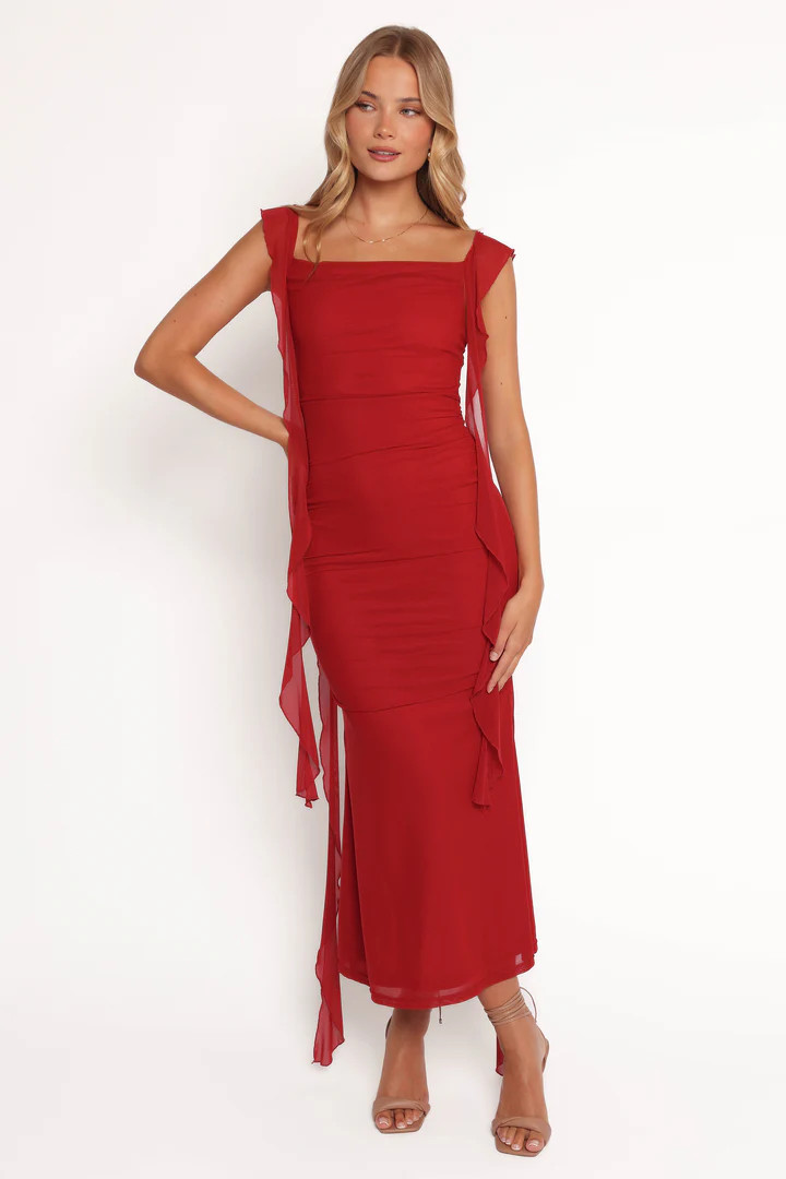 Chiara Maxi Dress - Red | Petal & Pup (US)