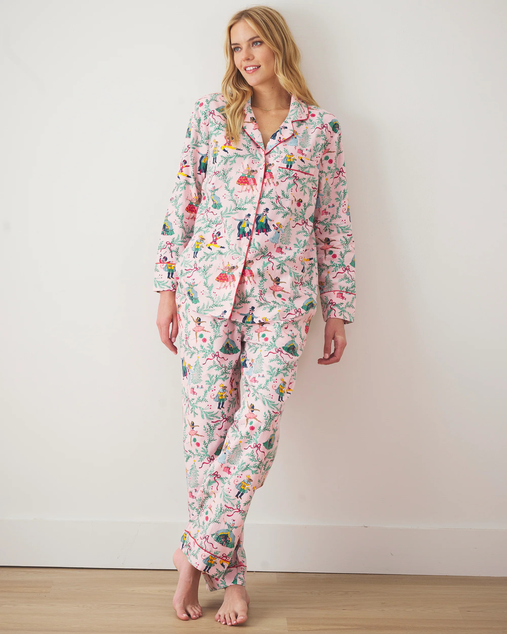 Nutcracker Dreams - Tall Long PJ Set - Ballet Pink | Printfresh