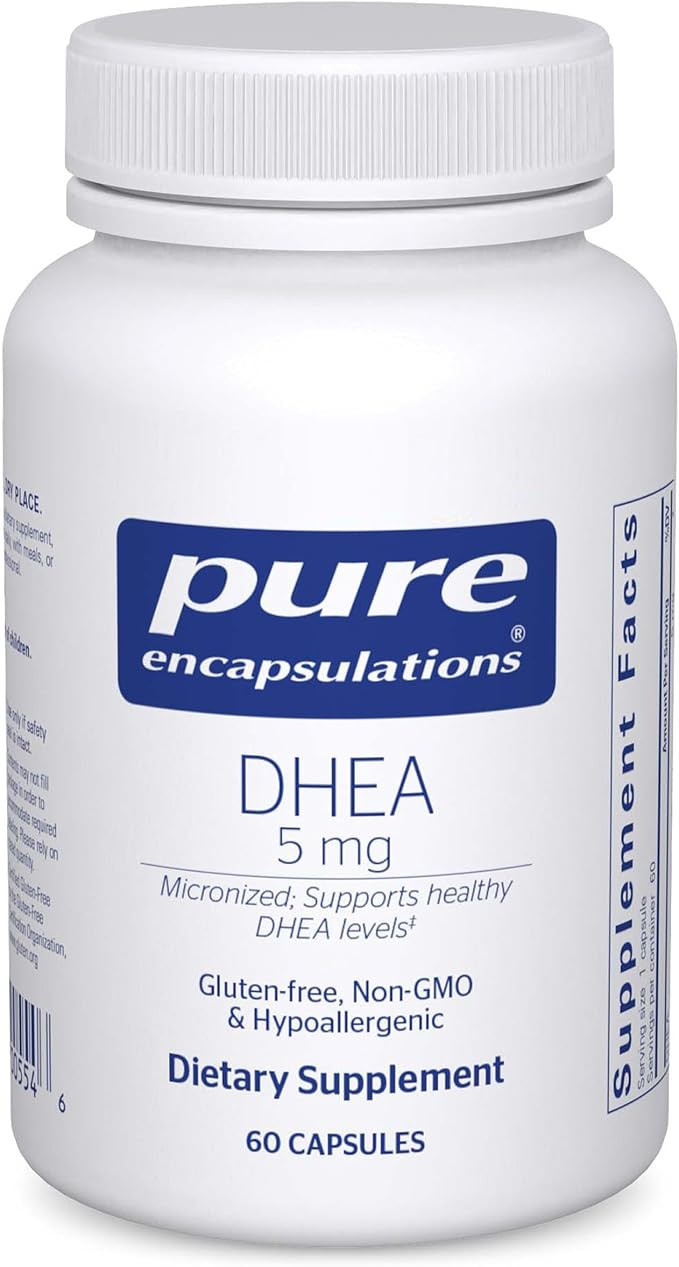 Pure Encapsulations DHEA 5 mg - Immune Support & Hormones Balance* - Micronized DHEA - Gluten Fre... | Amazon (US)