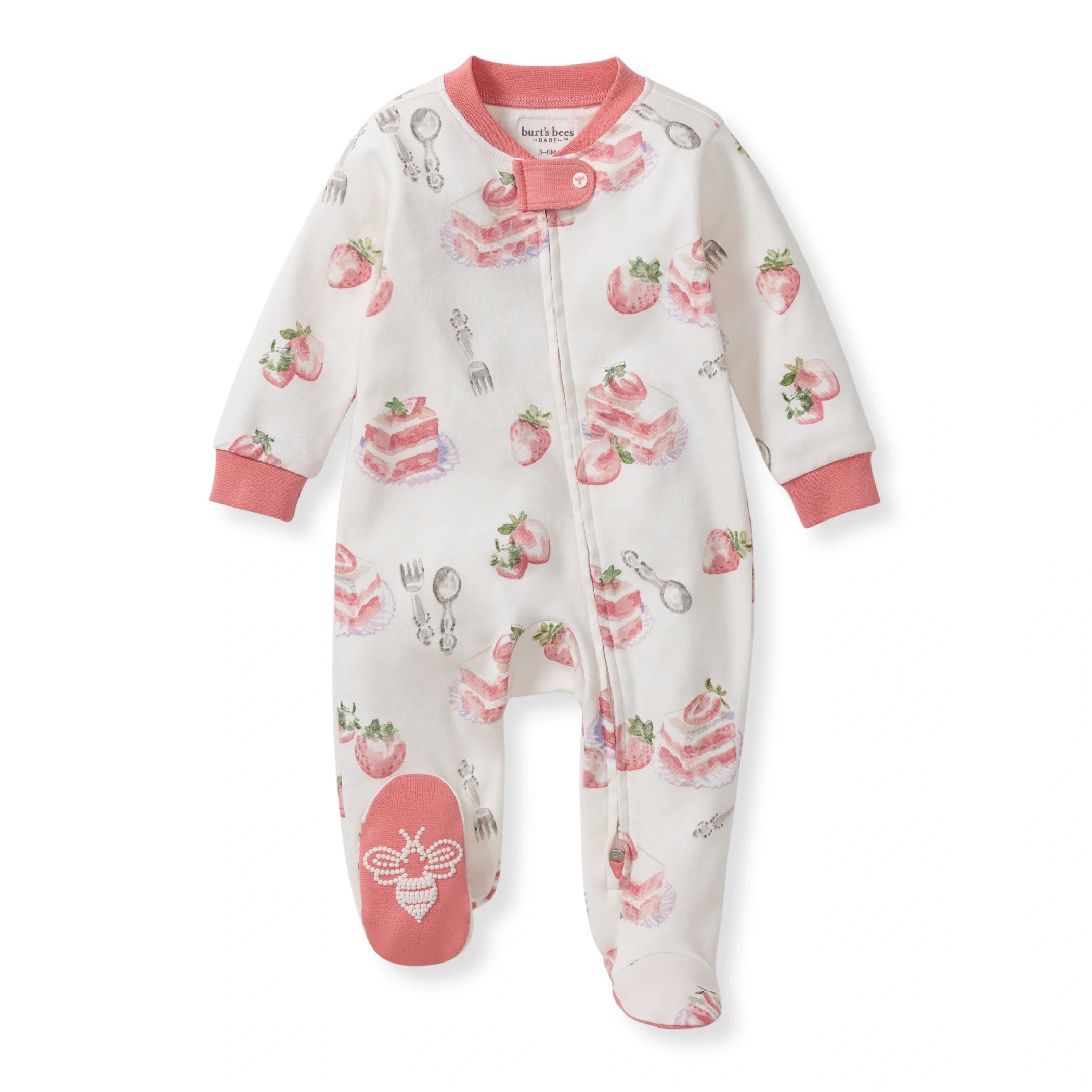 Strawberry Cakes Organic Cotton Sleep & Play | Burts Bees Baby