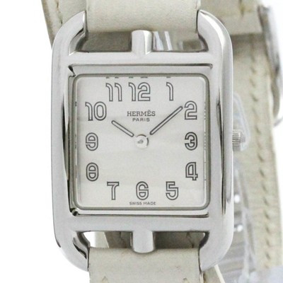 Polished HERMES Capecod Double Tour Steel Quartz Ladies Watch CC1.210 BF581650 | eBay | eBay US