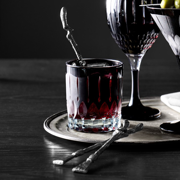 Wilshire Jewel Cut Double Old-Fashioned Glasses, Set of 4 | Williams-Sonoma