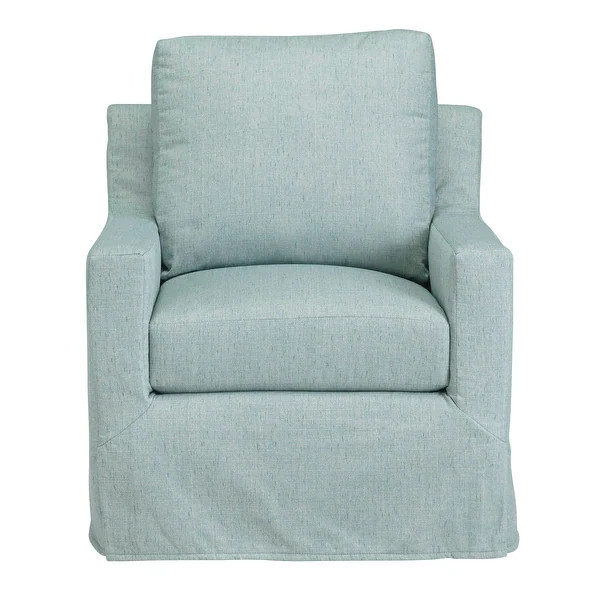 Sophie Slip Covered Chair - 44" x 38" x 39" h - Mist | Bed Bath & Beyond