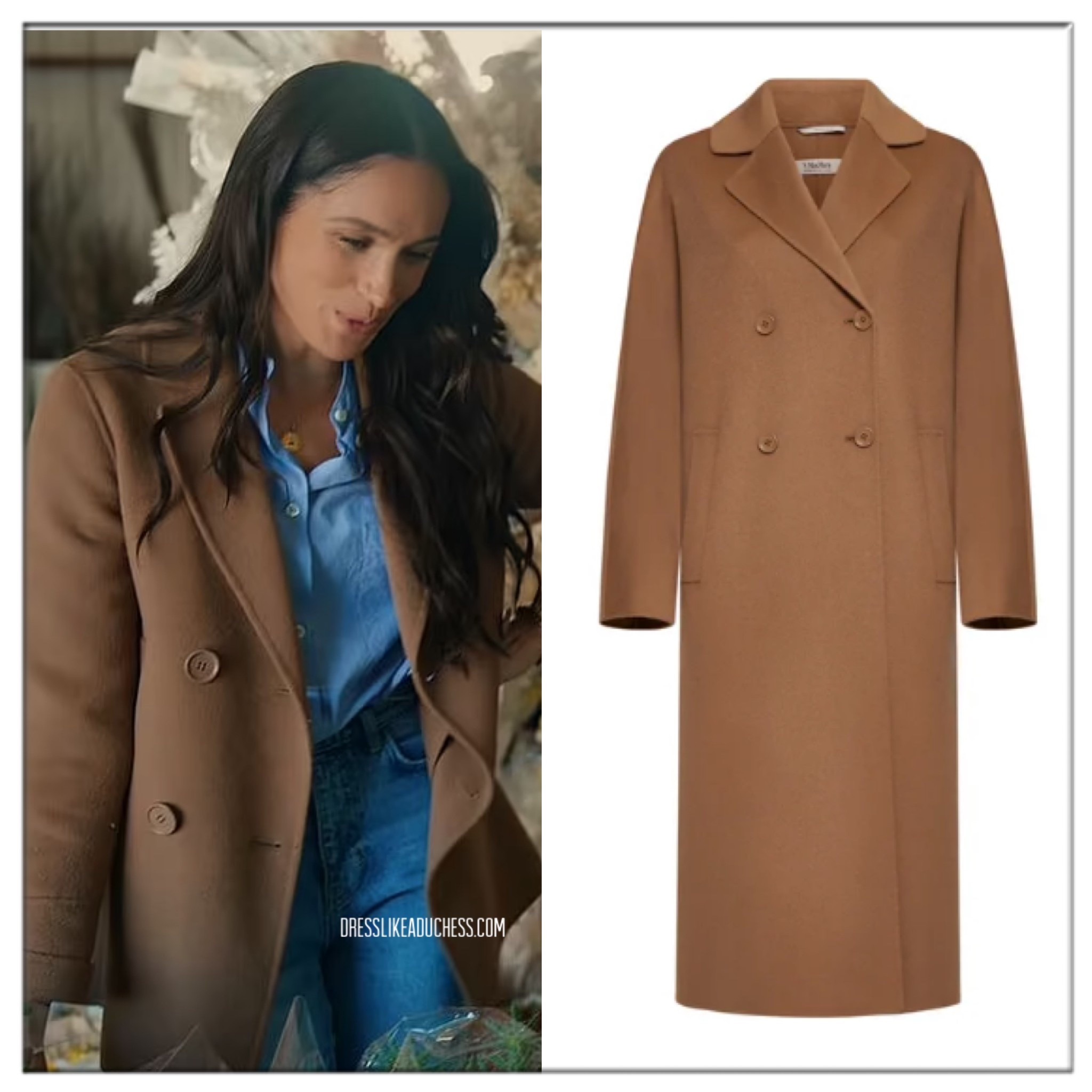 Meghan Markle on Netflix in With Love, Meghan in Max Mara coat 