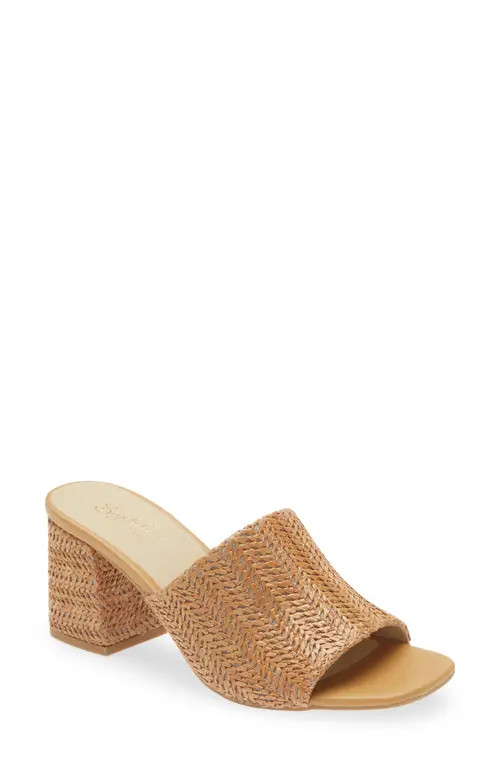 Seychelles Adapt Raffia Slide Sandal in Tan Raffia at Nordstrom, Size 11 | Nordstrom