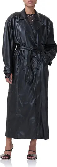 Saint Faux Leather Trench Coat | Nordstrom
