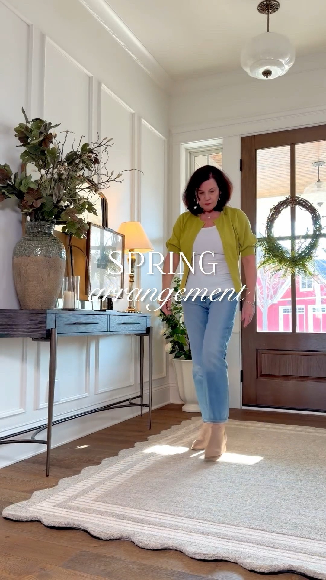 These berry stems are so good and worth the price. They’re very full, the colors are gorgeous and the leaves are a realistic dark green. I’m using the green in my foyer. I also have the plum, brown and white. All colors are currently in stock.

I paired the berry stems with a fig leaf stem that is currently on clearance. It’s a great green stem that I use often in my arrangements. 

#LTKSeasonal #LTKHome #LTKvlog