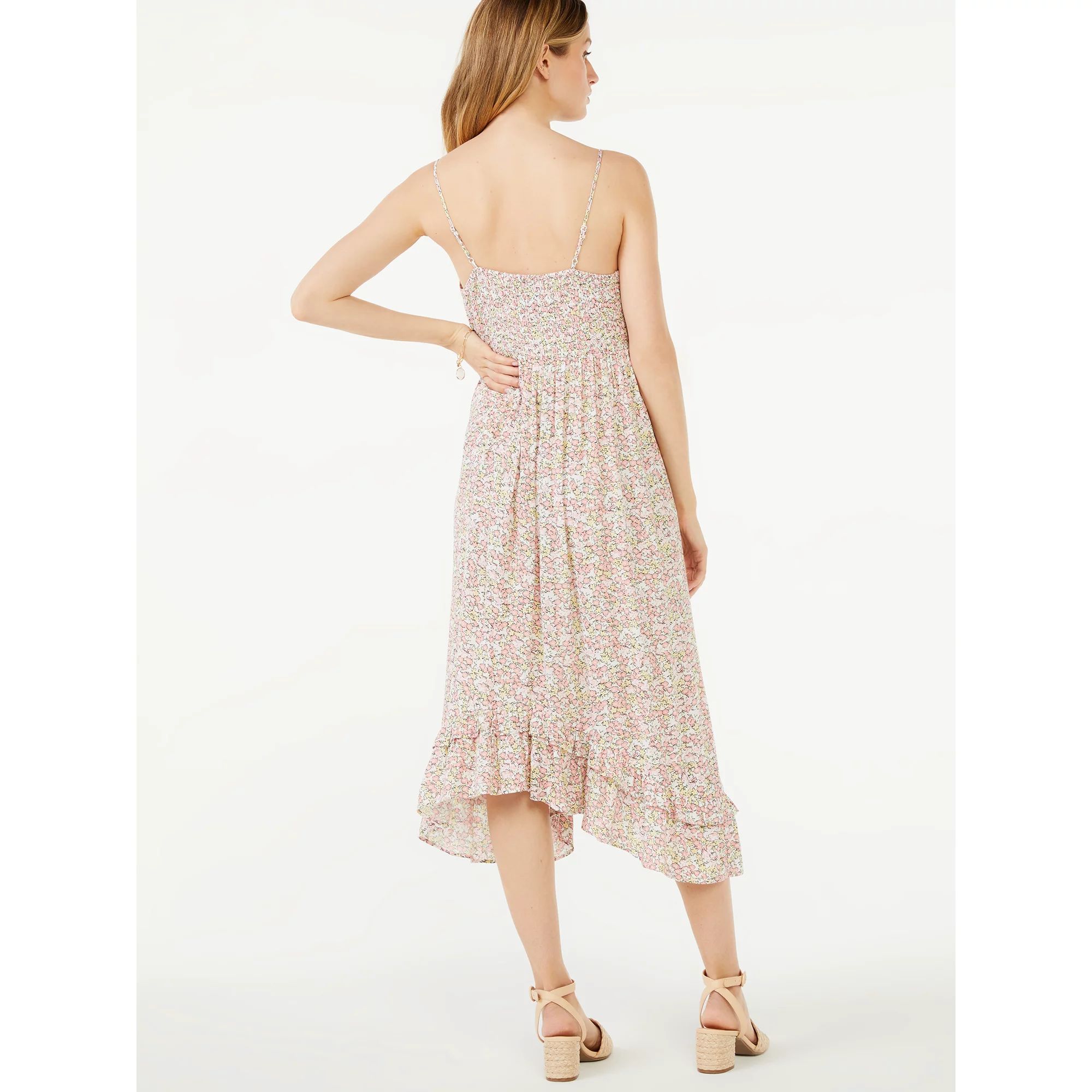 Scoop Women's Midi Sundress with Ruffle Hem | Walmart (US)