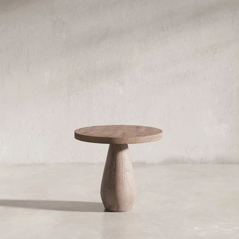 16.5'' Tall Solid Wood Pedestal End Table | Wayfair North America