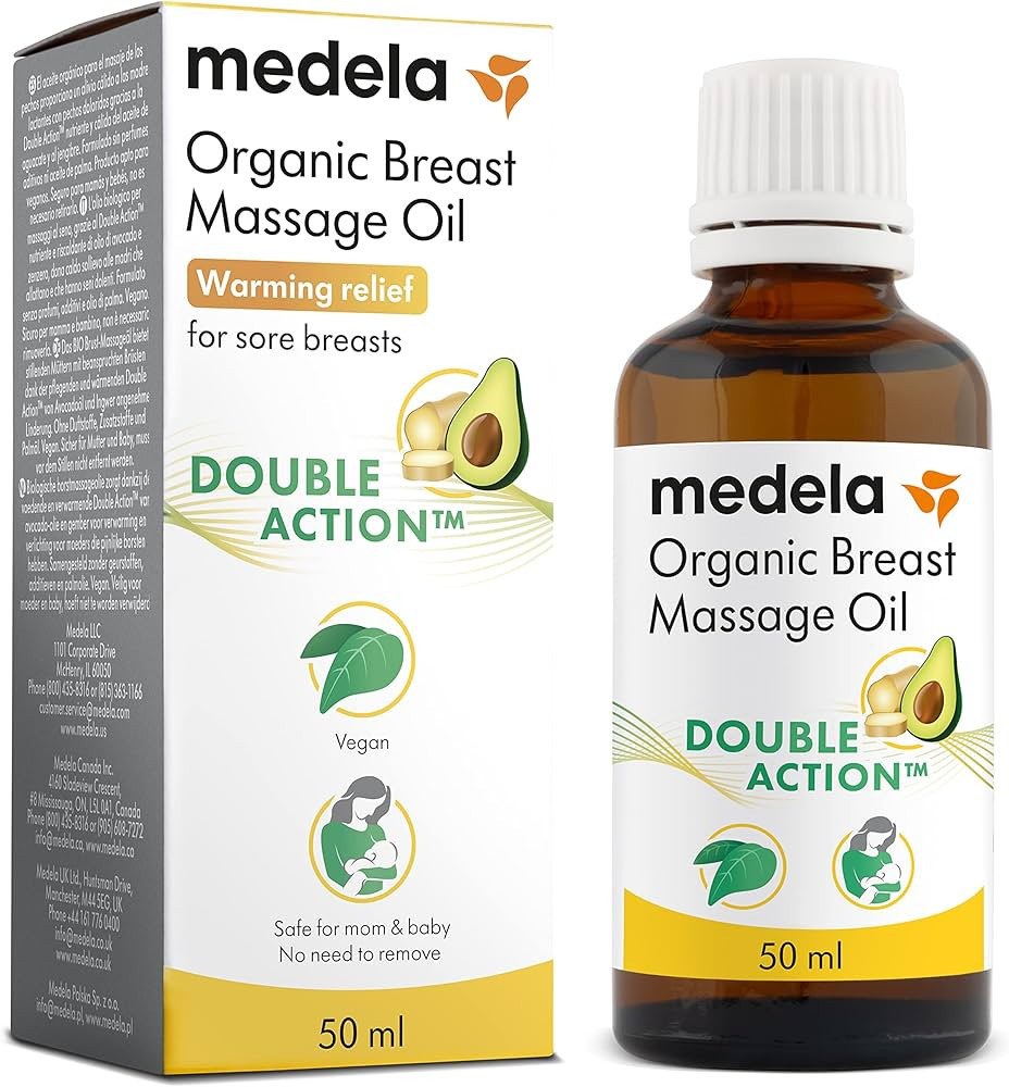 Medela Organic Breast Massage Oil for Breastfeeding Mothers | Relieve Breast Tenderness and Fulln... | Amazon (US)