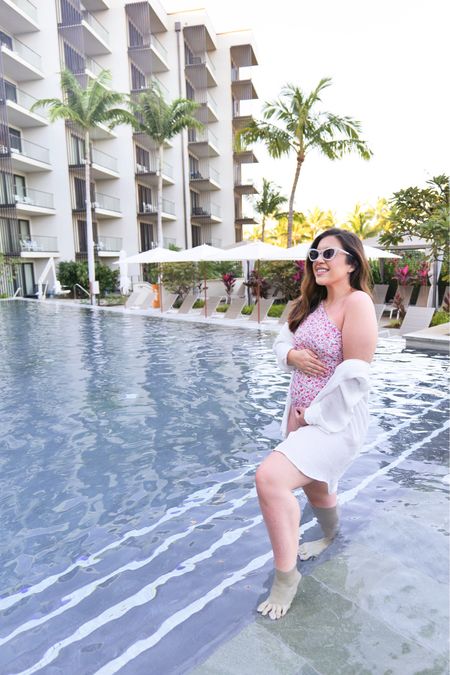 Summer pool days are on the way!! Using my Summer Salt bathing suit still in this pregnancy the stretch feels great and I love it as a maternity swimsuit! Ordering another one a size up for the rest of my pregnancy

#LTKSeasonal #LTKtravel #LTKbump