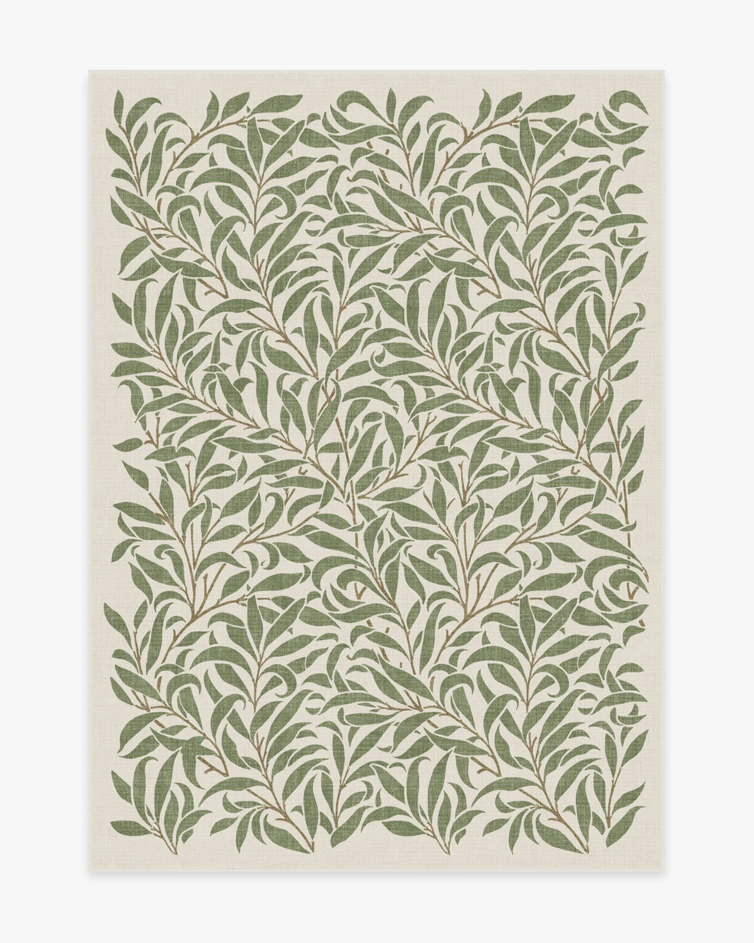 Morris & Co. Pure Willow Boughs Green Tufted Rug | Ruggable | Ruggable