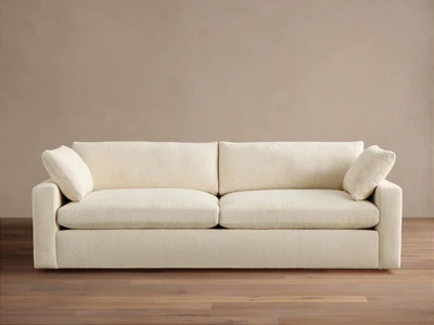 Beale Deep Upholstered 96""W Sofa in Nomad Snow | Arhaus