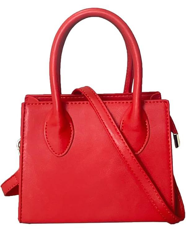 Small crossbody tote bags for women faux leather cute clutch mini purses and handbags | Amazon (US)