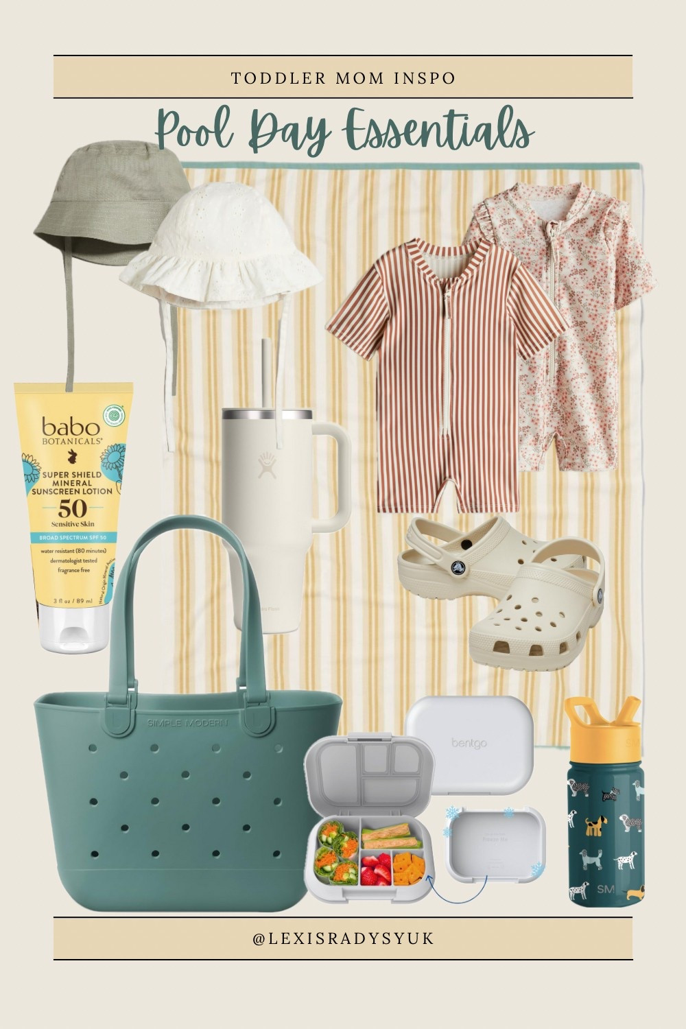 everything i took with me to the splash pad today! everything fit perfect in my simple modern tote bags bag. so excited for more sunny days this summer! pool day essentials toddler mom activities toddler pool day beach must haves beach day 

#LTKSeasonal #LTKKids #LTKSwim