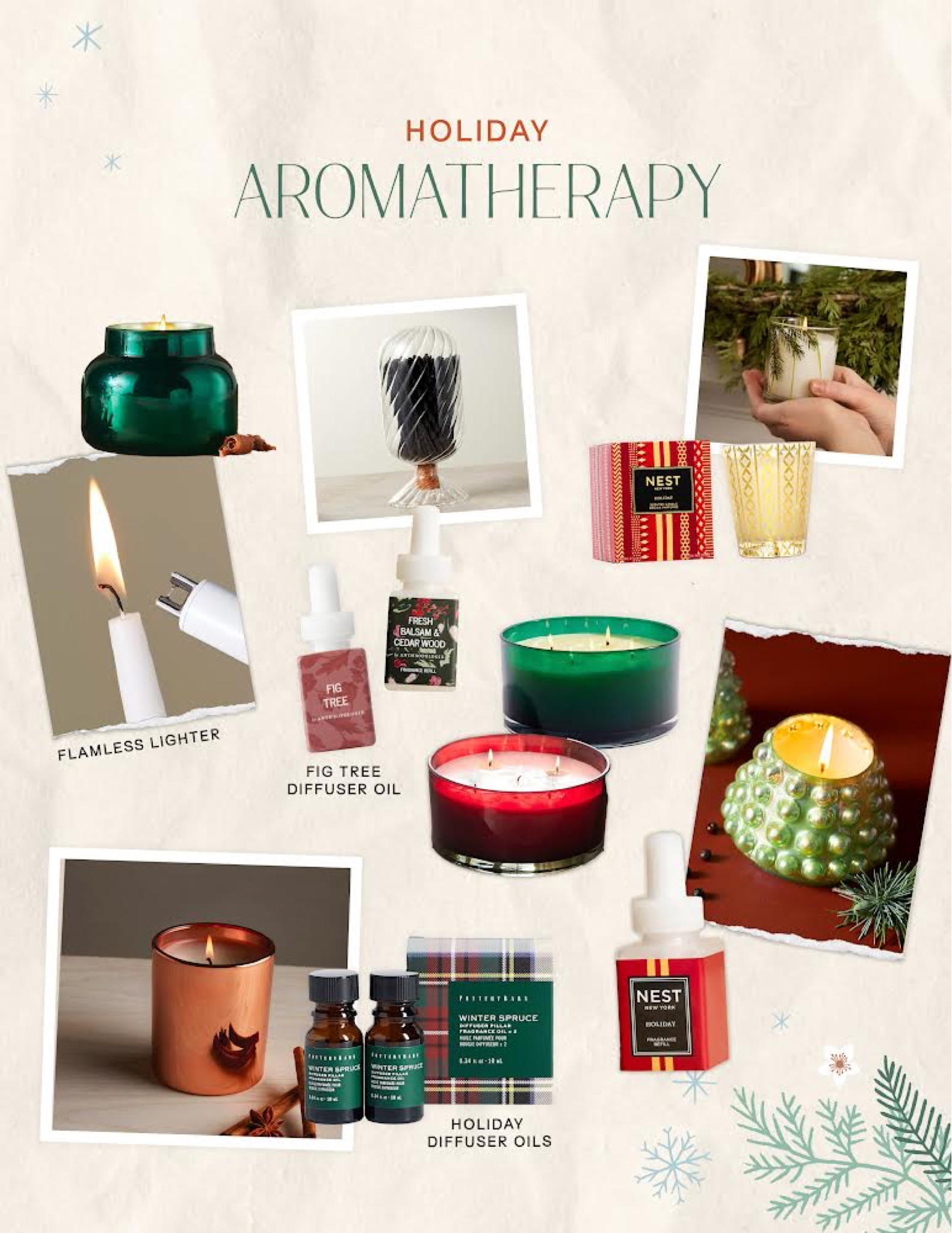 Aromatherapy, Holiday Scents, Candles 

#LTKhome #LTKHoliday #LTKSeasonal