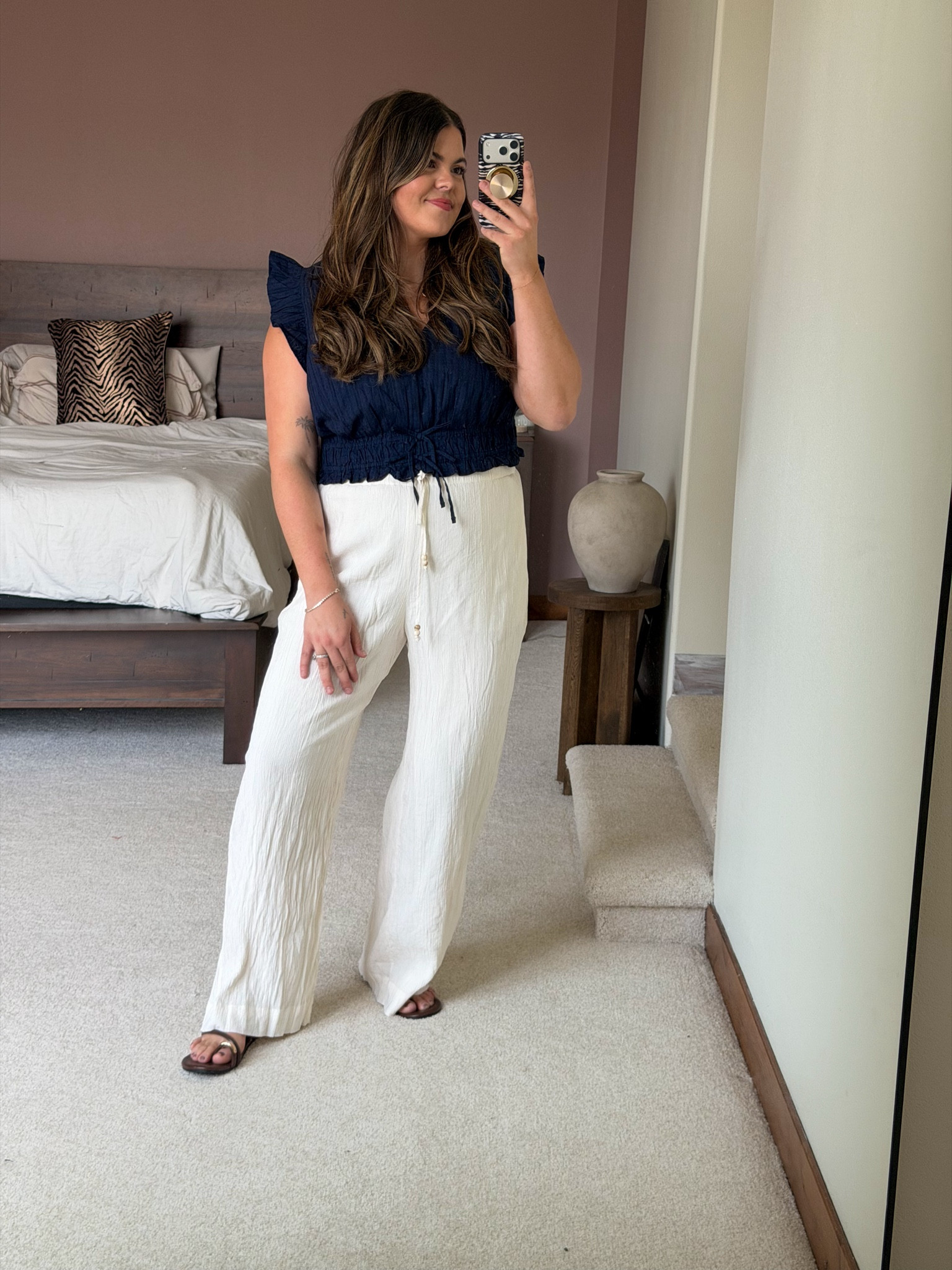 Smocked too xl
Crinkle line pants size large long 

Midsize spring, Easter, special event, graduation, wedding, baby shower, bridal shower, size 12, size 14, mom outfit,

#ltkseasonal #ltkootd #ltkmidsize