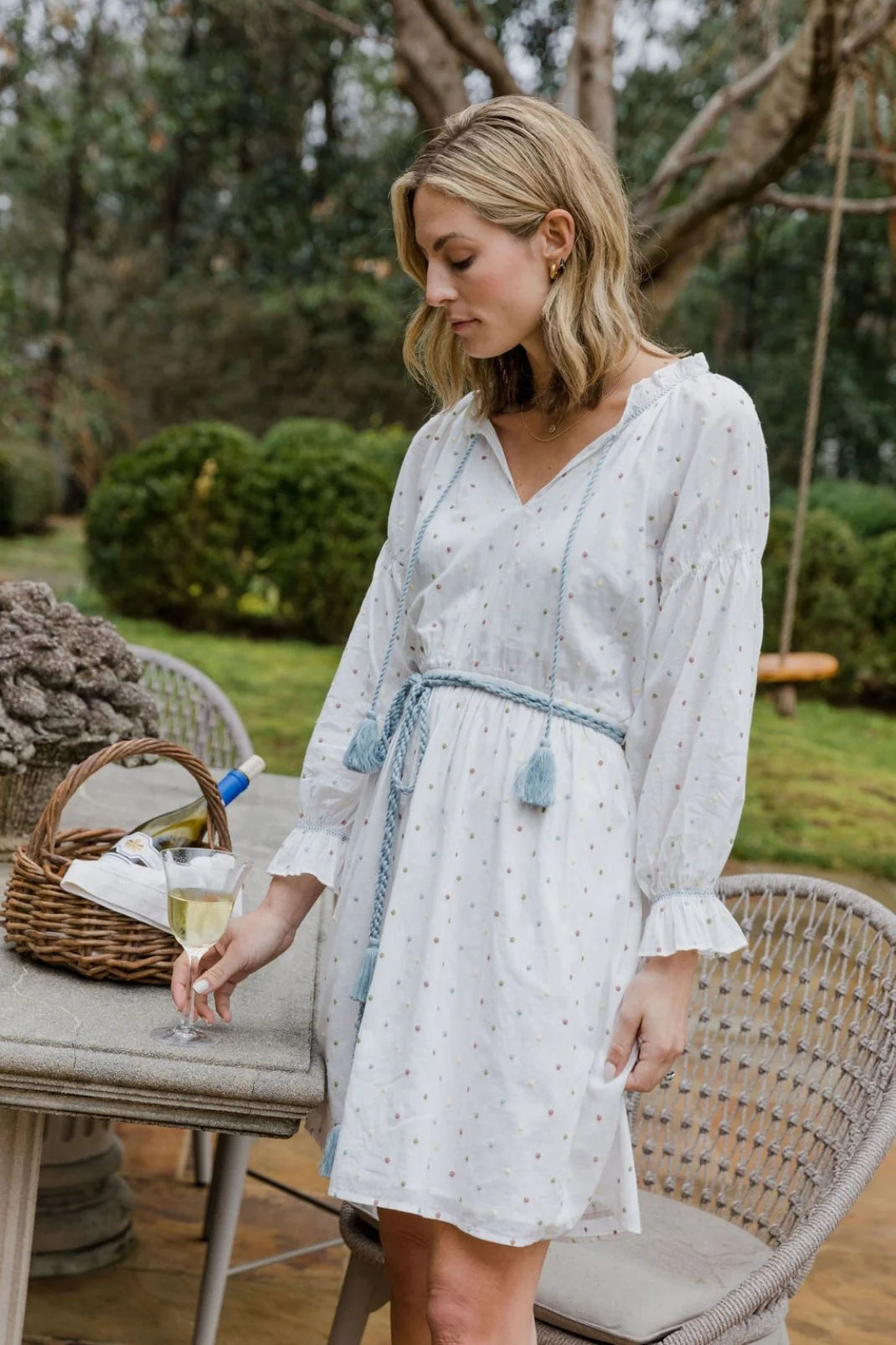 Isla Dress in Confetti Dot | Baybala