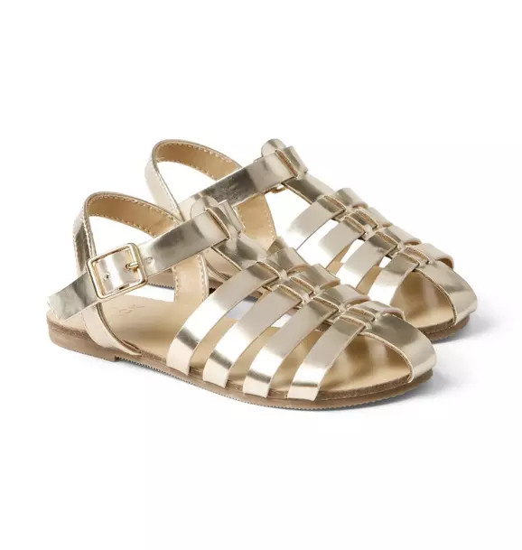 Metallic Fisherman Sandal | Janie and Jack