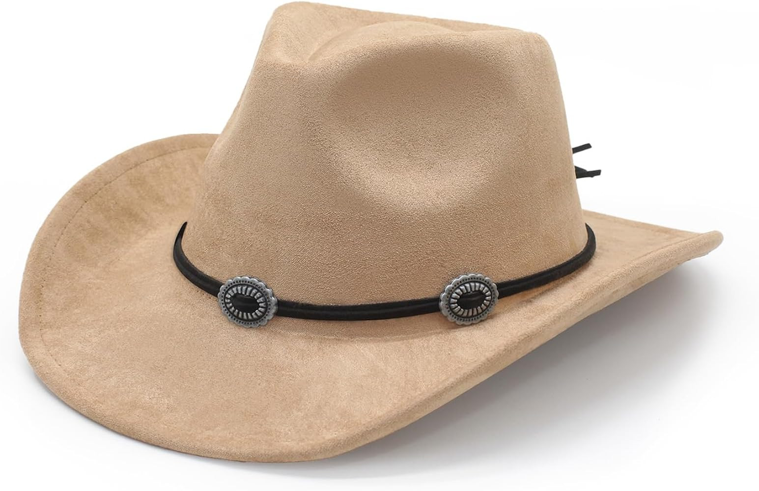 LIDHAY Cowboy Hat for Women and Men Felt Wide Brim Suede Cowboy Cowgirl Hats Felt Cattleman Weste... | Amazon (US)
