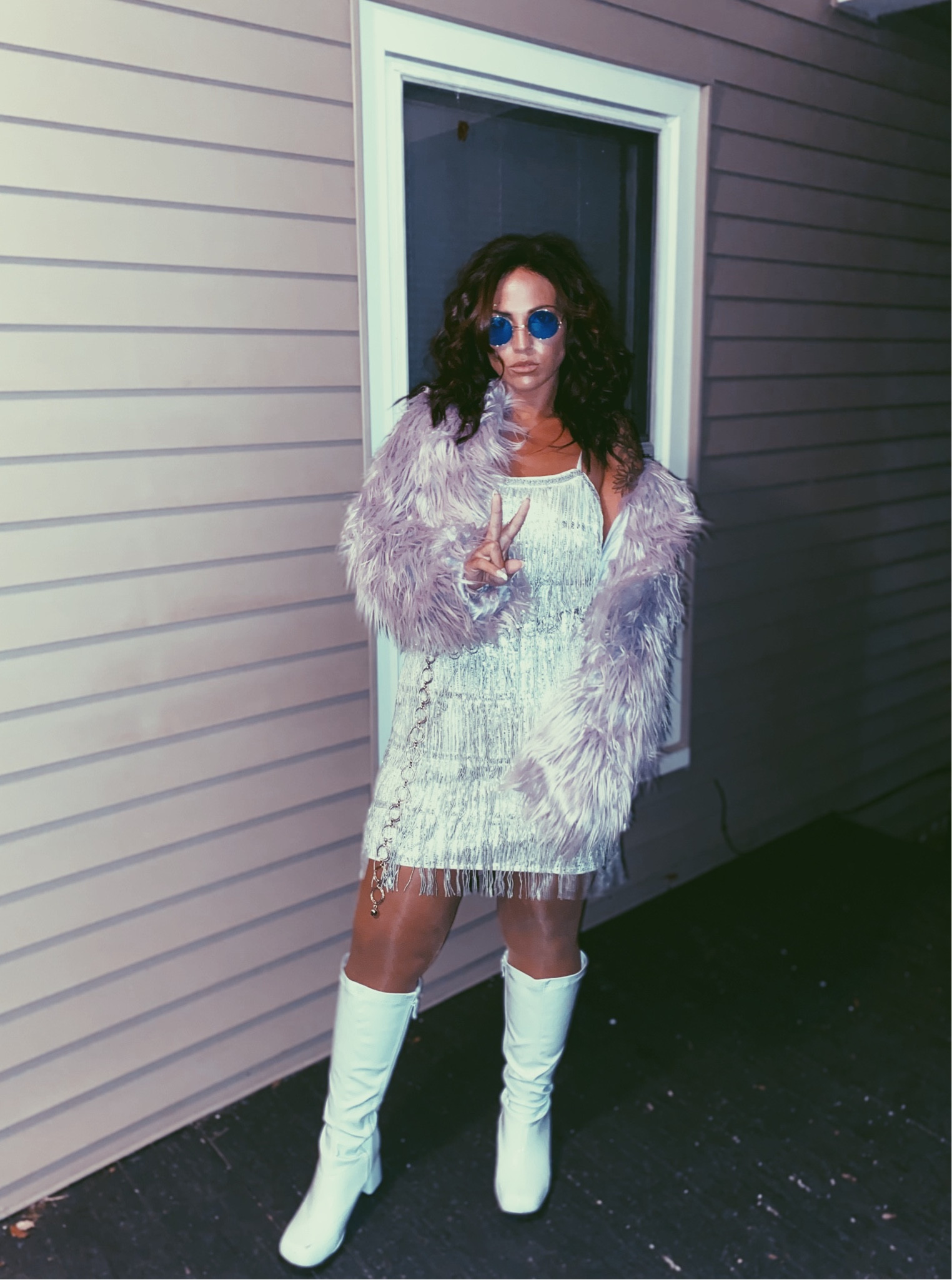 Boogie Wonderland ✌🏼🪩
Disco costume, fringe dress, Halloween costume, go go boots, Amazon fashion, Amazon costume, shein, faux fur jacket

#LTKstyletip #LTKparties #LTKmidsize
