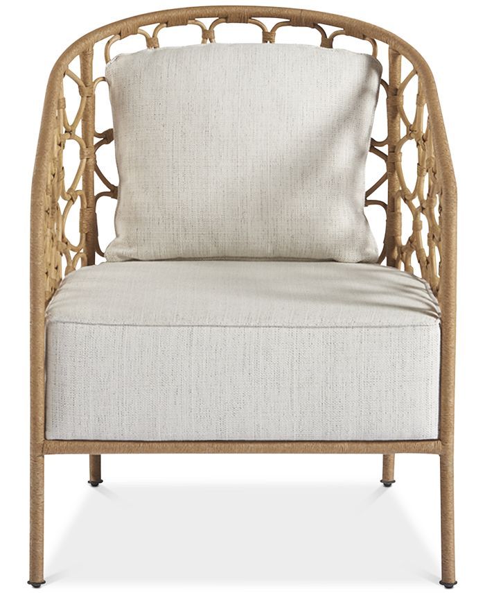 Coastal 26" Fabric Pebble Accent Chair | Macys (US)