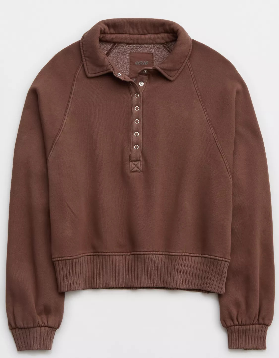 Aerie Quarter Snap Sweatshirt | Aerie