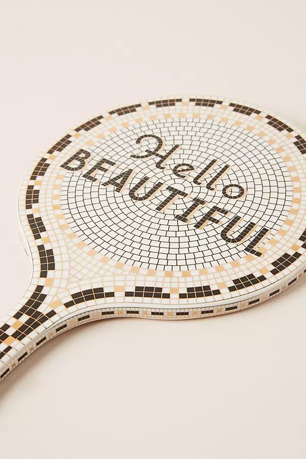 Bistro Tile Hello Beautiful Mirror By Anthropologie in Black | Anthropologie (US)