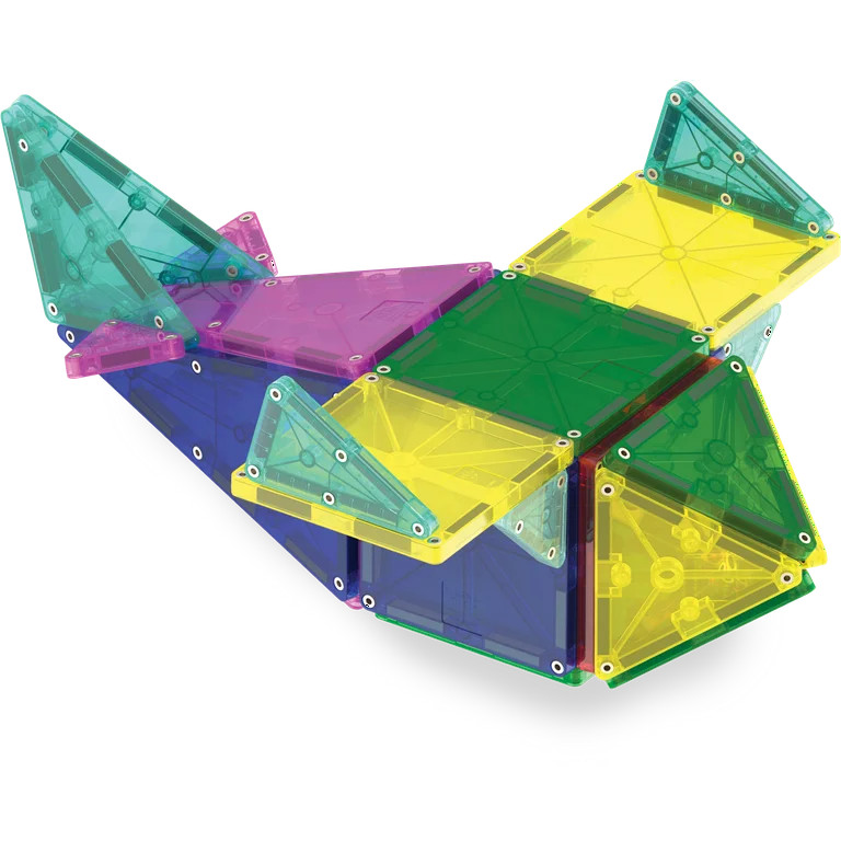 MAGNA-TILES® Combo 46-Piece Magnetic Construction Set, The ORIGINAL Magnetic Building Brand | Walmart (US)