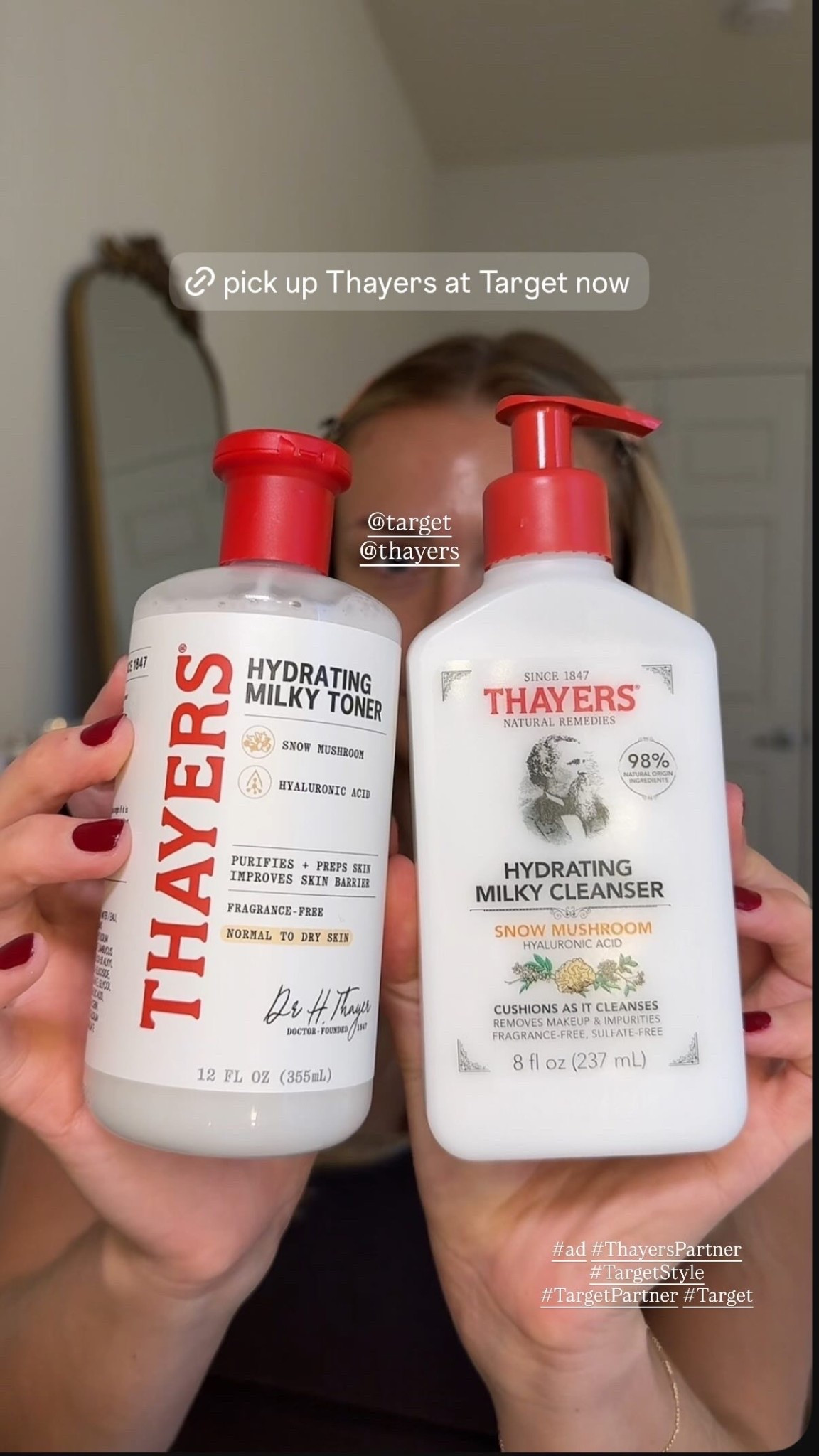 #ad I’m so obsessed with this duo for my sensitive skin #targetstyle #target #Thayerspartner #TargetPartner @target @thayers