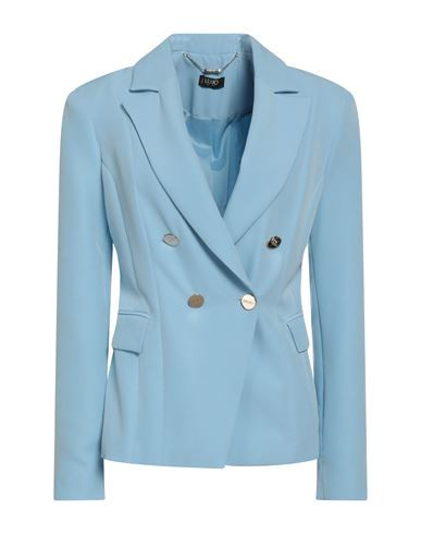 Liu •jo Woman Blazer Sky blue Size 4 Polyester, Elastane | YOOX (US)