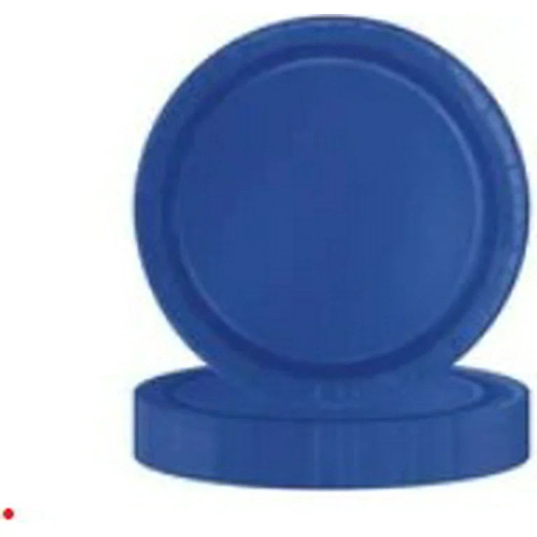 Way to Celebrate 24 Electric Blue 7" Plates Plastic material | Walmart (US)