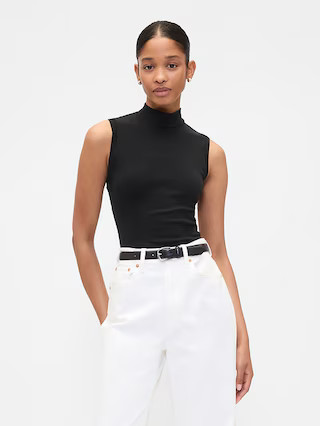 Modern Ribbed Mockneck Tank Top | Gap Factory | Gap Factory