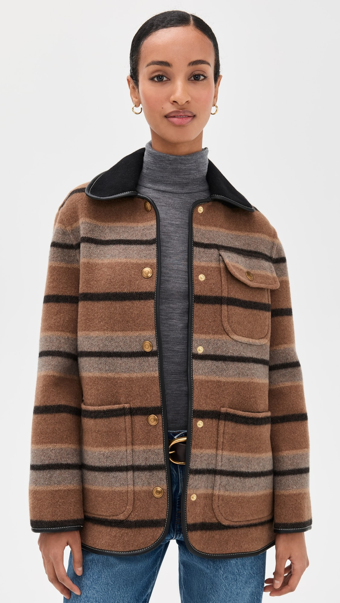 Striped Chore Jacket | Shopbop